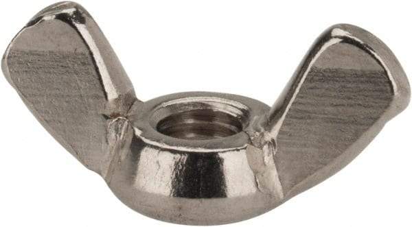 Value Collection - M5x0.80 Metric Coarse, Stainless Steel Standard Wing Nut - Grade 18-8, Austenitic Grade A2, 24mm Wing Span, 11mm Wing Span - Caliber Tooling