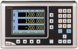 Fagor - 3 Axis, 36" X-Axis Travel, 16" Y-Axis Travel, 16" Z-Axis Travel, Milling DRO System - 0.0002", 0.0005", 0.001" Resolution, 10µm Accuracy, LCD Display - Caliber Tooling