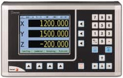 Fagor - 3 Axis, 30" X-Axis Travel, 14" Y-Axis Travel, 6" Z-Axis Travel, Milling DRO System - 0.0002", 0.0005", 0.001" Resolution, 10µm Accuracy, LCD Display - Caliber Tooling