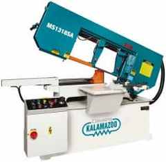 Clausing - 18-1/2 x 10-1/2" Max Capacity, Semi-Automatic Variable Speed Pulley Horizontal Bandsaw - 102 to 377 SFPM Blade Speed, 230/460 Volts, 45 & 60°, 3 hp, 3 Phase - Caliber Tooling