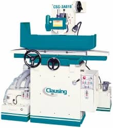 Manual Surface Grinder: 18″ Table Length, 6″ Table Width, 3 Phase, 3,450 RPM, 230 & 460V 2 hp, 1-1/4″ Arbor Hole Dia, 8″ Wheel Dia, 0.748″ Wheel Width