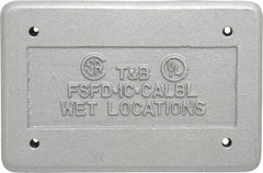 Thomas & Betts - Electrical Outlet Box Aluminum Device Cover - Includes Gasket - Caliber Tooling