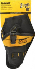 DeWALT - 1 Pocket Drill/Impact Driver Holster - Ballistic Polyester, Black & Yellow, 6" Wide x 9" High - Caliber Tooling