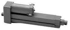 Duff-Norton - 12" Stroke Len, 25% Duty Cycle, 12 Volt, Linear Electromechanical Actuator with Limit Switch - DC Input, 0.5" per Second, 100 Lb Capacity - Caliber Tooling