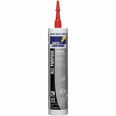 White Lightning - 10 oz Cartridge Red RTV Silicone Joint Sealant - -80 to 400°F Operating Temp, 30 min Tack Free Dry Time, 24 hr Full Cure Time - Caliber Tooling