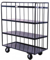 Durham - 1,200 Lb Capacity, Steel Open Portable Shelf Truck - 72" Wide x 61" High - Caliber Tooling