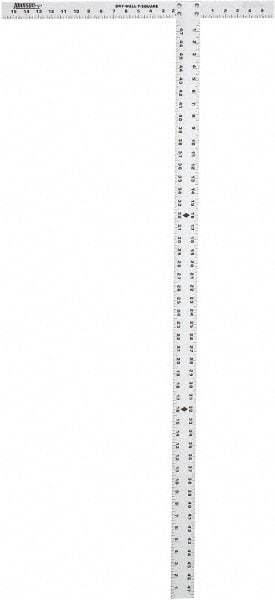 Johnson Level & Tool - 48" Blade Length x 1-1/2" Blade Width, 22" Base Length x 2" Base Width Aluminum Square - 0.008" Accuracy - Caliber Tooling