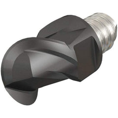 Iscar - MM EBA Grade IC08 Carbide Ball Nose Milling Tip Insert - Uncoated, 2 Flutes, 5/16" Cutting Diam, 0.2" Depth of Cut, 0.39" Extension, 5/32" Cnr Rad, 45° Helix - Caliber Tooling