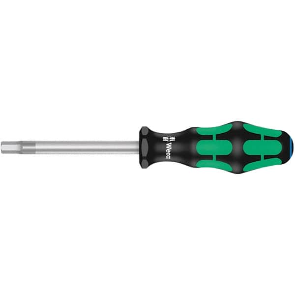 Wera - 8mm Standard Hex Driver - 100mm Blade Length, Ergonomic Cushion Grip Handle, 212mm OAL - Caliber Tooling