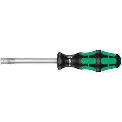 Wera - 6mm Standard Hex Driver - 80mm Blade Length, Ergonomic Cushion Grip Handle, 185mm OAL - Caliber Tooling