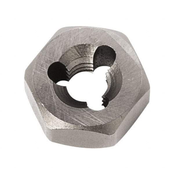 Union Butterfield - 7/8-14 UNF Thread, 1-5/8" Hex, Right Hand Thread, Hex Rethreading Die - Chromium Steel, 7/8" Thick, Series 2025 - Exact Industrial Supply