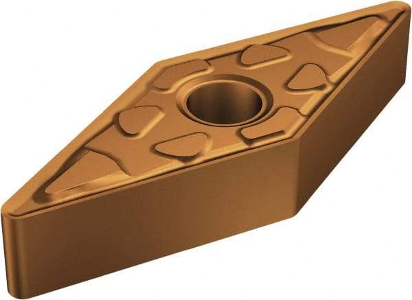 Sandvik Coromant - VNMG332 MM Grade 1125 Carbide Turning Insert - TiAlN/AlCr2O3 Finish, 35° Diamond, 3/8" Inscr Circle, 3/16" Thick, 1/32" Corner Radius - Caliber Tooling