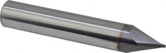 Niagara Cutter - 1/2" Diam 2 Flute Single End Solid Carbide Chamfer Mill - Caliber Tooling