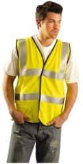 OccuNomix - Size 2XL Flame Resistant/Retardant Yellow Solid General Purpose Vest - 48 to 50" Chest, ANSI 107-2015, ASTM F1506, ATPV=5.1 cal/Sq cm, NFPA 70E/HRC=1, Hook & Loop Closure, 1 Pocket, Modacrylic/Aramid Blend - Caliber Tooling