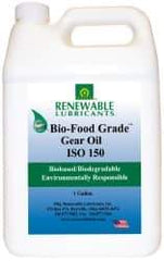 Renewable Lubricants - 1 Gal Bottle, Mineral Gear Oil - 6°F to 250°F, 131 St Viscosity at 40°C, 20 St Viscosity at 100°C, ISO 150 - Caliber Tooling