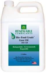 Renewable Lubricants - 1 Gal Bottle, Mineral Gear Oil - 24°F to 518°F, 252 St Viscosity at 40°C, 34 St Viscosity at 100°C, ISO 320 - Caliber Tooling