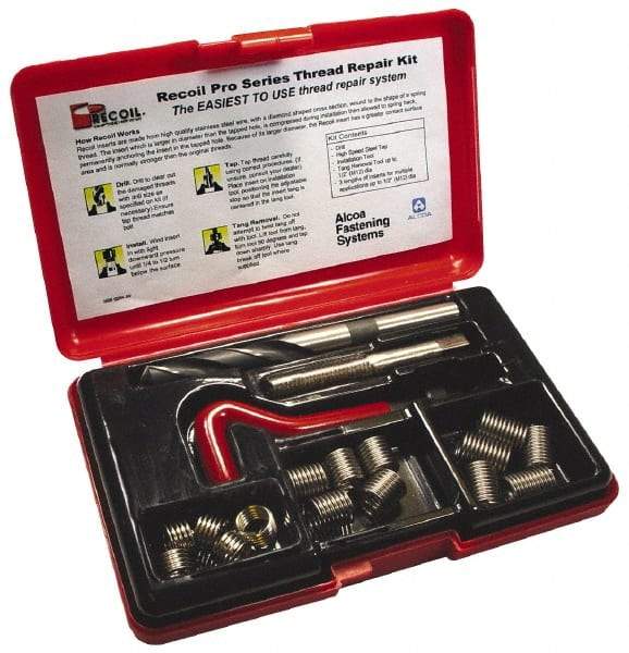 Value Collection - 36 Inserts, #8-32, #8-32 UNC, Thread Repair Kit - 0.246" Insert Length - Exact Industrial Supply