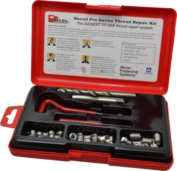 Value Collection - 36 Inserts, 5/16-18, 5/16-18 UNC, Thread Repair Kit - 0.469" Insert Length - Exact Industrial Supply