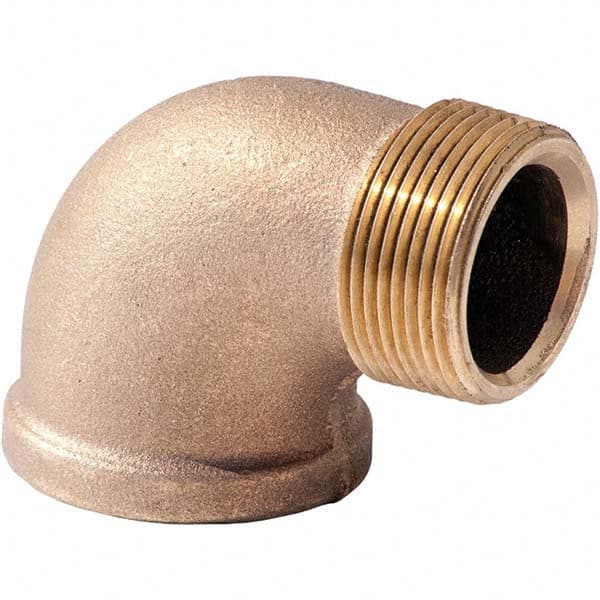 Merit Brass - Brass & Chrome Pipe Fittings Type: 90 Street Elbow Fitting Size: 3 - Caliber Tooling