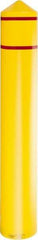 Eagle - 9-3/8" Wide x 9-3/8" Deep x 57" High, 8" Bumper Post Sleeve - Yellow, HDPE, 8 Lb, Smooth Surface - Caliber Tooling