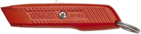 Stanley - Retractable Utility Knife - Orange Metal Handle, 1 Blade Included - Caliber Tooling