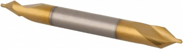 Hertel - #2/0 Plain Cut 60° Incl Angle High Speed Steel Combo Drill & Countersink - Caliber Tooling