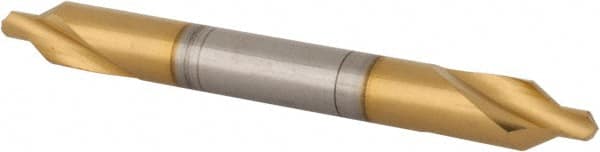 Hertel - #2 Plain Cut 60° Incl Angle High Speed Steel Combo Drill & Countersink - Caliber Tooling