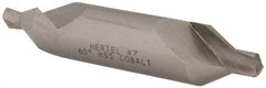 Hertel - #7 Plain Cut 60° Incl Angle Cobalt Combo Drill & Countersink - Caliber Tooling