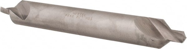 Hertel - #8 Plain Cut 82° Incl Angle High Speed Steel Combo Drill & Countersink - Caliber Tooling