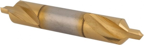 Hertel - #4 Plain Cut 90° Incl Angle High Speed Steel Combo Drill & Countersink - Caliber Tooling