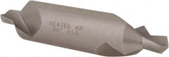 Hertel - #8 Plain Cut 90° Incl Angle High Speed Steel Combo Drill & Countersink - Caliber Tooling