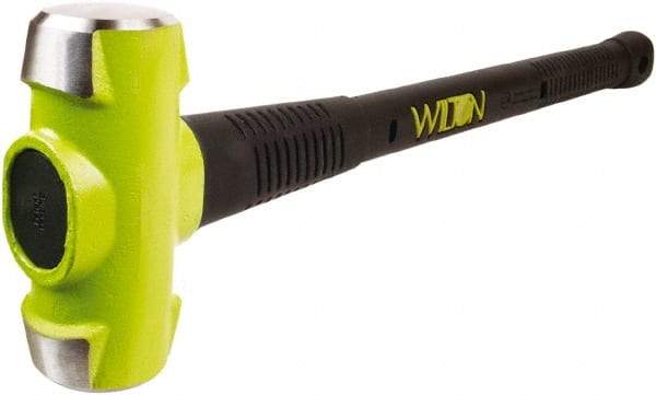 Wilton - 12 Lb Head, 30" Long Sledge Hammer - Steel Head, Steel Handle with Grip - Caliber Tooling