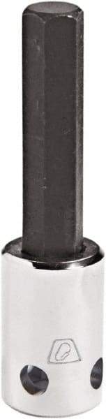 Proto - 3/8" Drive, 4mm Hex Bit Socket - 2-23/32" OAL, 1-5/8" Bit Length, Tethered - Caliber Tooling