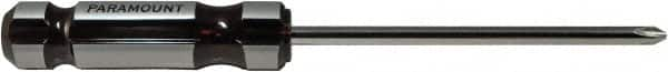 Paramount - #3, 10-11/16" OAL, Standard Phillips Screwdriver - 6" Blade Length, Round Shank, Acetate Handle - Caliber Tooling