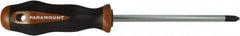 Paramount - #3, 11" OAL, Standard Phillips Screwdriver - 6" Blade Length, Round Shank, Acetate Handle - Caliber Tooling