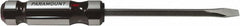 Paramount - 266mm OAL Standard Slotted Screwdriver - 152mm Blade Length, Square Shank, Acetate Handle - Caliber Tooling