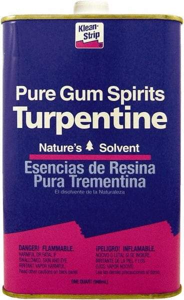 Klean-Strip - 1 Qt Turpentine - 859 gL VOC Content, Comes in Metal Can - Caliber Tooling