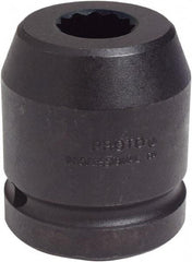 Proto - 1" Drive 1-1/16" Standard Impact Socket - 12 Points, 2-9/16" OAL - Caliber Tooling