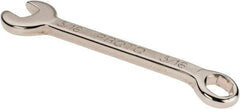 Proto - 5/16" 6 Point Combination Wrench - 3-7/16" OAL, Steel, Nickel Finish - Caliber Tooling