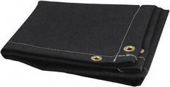 Steiner - 10' High x 8' Wide x 0.05" Thick Fiberglass Welding Blanket - Black, Grommet - Caliber Tooling