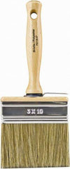 Wooster Brush - 5-1/2" Flat Hog Wall Brush - 3-1/4" Bristle Length, 5.44" Wood Threaded Wood Handle - Caliber Tooling