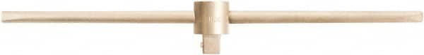 Ampco - 3/4" Drive Socket Sliding T-Handle - 18" OAL, Aluminum Bronze Finish - Caliber Tooling