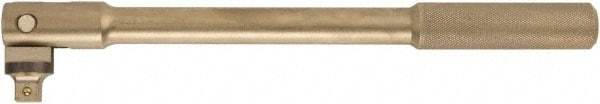 Ampco - 3/4" Drive Socket Flex Handle - 18" OAL, Aluminum Bronze Finish - Caliber Tooling