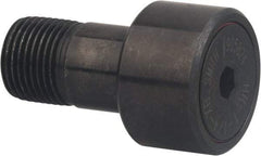 Accurate Bushing - 3/4" Roller Diam x 1/2" Width, 7/16" Stud Diam x 7/8" Length, Sealed Heavy Stud Cam Follower with Hex - Carbon Steel, 3/8" Thread Length, 7/16-20 Thread, 1-3/8" OAL, 2,140 Lb Dynamic Cap - Caliber Tooling