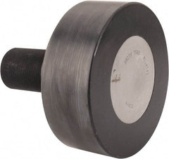 Accurate Bushing - 8" Roller Diam x 3" Width, 2-1/2" Stud Diam x 5-1/2" Length, Plain Stud Load Runner - Carbon Steel, 3-1/4" Thread Length, 2-1/2-12 Thread, 8-1/2" OAL, 35,800 Lb Dynamic Cap, 62,000 Lb Static Cap - Caliber Tooling