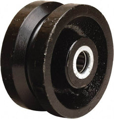 Hamilton - 4 Inch Diameter x 2 Inch Wide, Cast Iron Caster Wheel - 800 Lb. Capacity, 2-3/16 Inch Hub Length, 1-3/16 Inch Axle Diameter, Plain Bore Bearing - Caliber Tooling