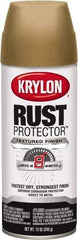 Krylon - Khaki (Color), 12 oz Net Fill, Textured, Rust Proof Enamel Spray Paint - 25 Sq Ft per Can, 12 oz Container - Caliber Tooling