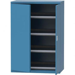 LISTA - 84 Compartment Bright Blue Steel Modular Storage Cabinet - Caliber Tooling