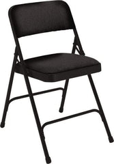 NPS - 18-3/4" Wide x 20-1/4" Deep x 29-1/2" High, Fabric Folding Chair with Fabric Padded Seat - Midnight Black - Caliber Tooling