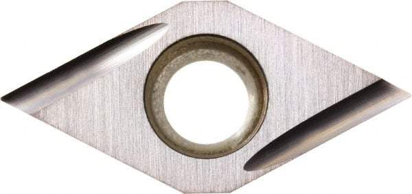 Kyocera - DCGT21.50.1 U Grade PR930 Carbide Turning Insert - TiCN Finish, 55° Diamond, 1/4" Inscr Circle, 3/32" Thick, 0.001" Corner Radius - Caliber Tooling